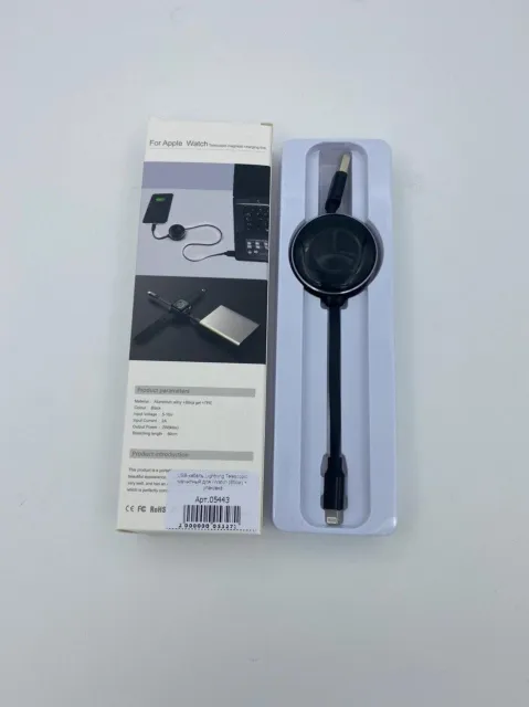 Кабель USB - Lightning Telescopic магнитный для iWatch (60см) + упаковка, для iWatch, USB-A - Lightning, арт. 05443