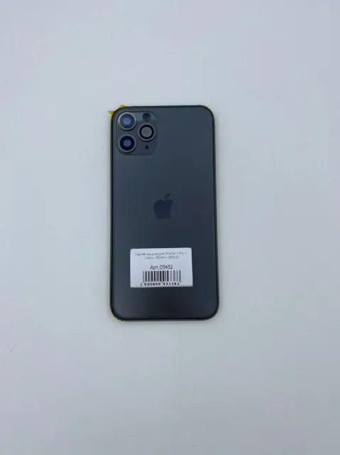 Задняя крышка для iPhone11 Pro + стекло ТЕМНО-СЕРЫЙ - ПРЕМИУМ, для iPhone 11 Pro, арт. 05452