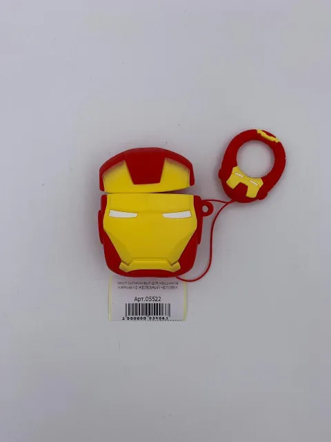 Чехол силиконовый для наушников AIRPods1/2 ЖЕЛЕЗНЫЙ ЧЕЛОВЕК, для AirPods,  AirPods 2, арт. 05522