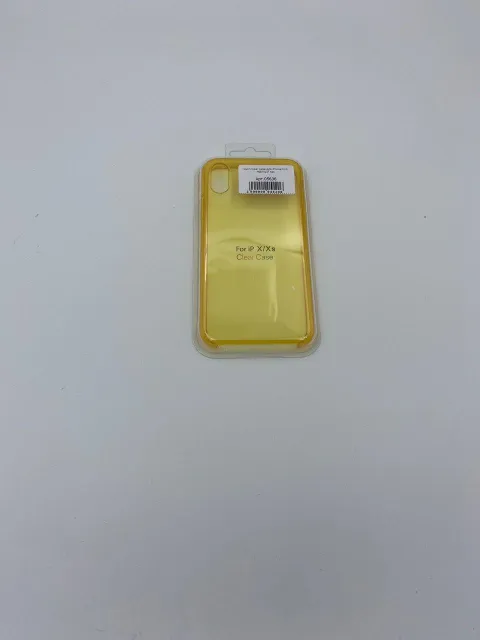 Чехол Clear Case для iPhoneX/XS ЖЕЛТЫЙ №4, для iPhone X, iPhone Xs, арт. 05636