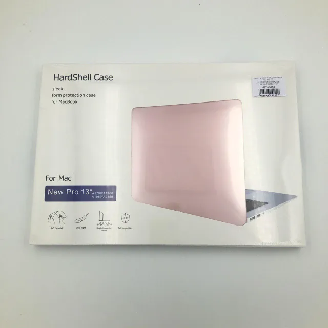 Чехол HardShell Case для MacBook New Pro 13" (A1706/A1708/A1989/A2159) СВЕТЛО-РОЗОВЫЙ №3, для MacBook New Pro 13", арт. 05665