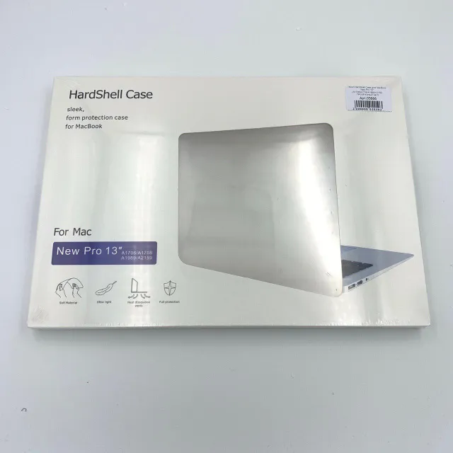 Чехол HardShell Case для MacBook New Pro 13" (A1706/A1708/A1989/A2159) ПРОЗРАЧНЫЙ №1, для MacBook New Pro 13", арт. 05666