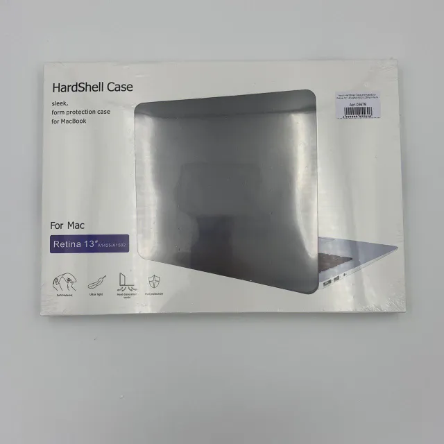 Чехол HardShell Case для MacBook Retina 13" (A1425/A1502) СЕРЫЙ №7, для MacBook Retina 13", арт. 05678