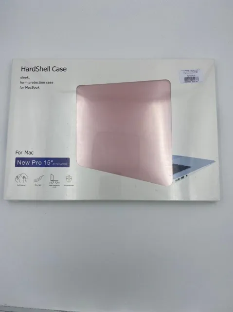 Чехол HardShell Case для MacBook New Pro 15" (A1707/А1990) СВЕТЛО-РОЗОВЫЙ №3, для MacBook New Pro 15", арт. 05692