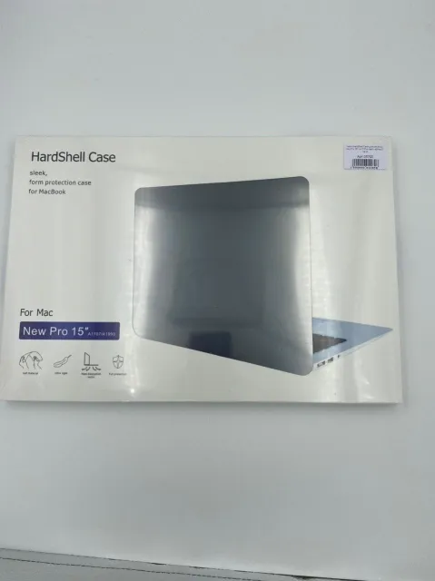 Чехол HardShell Case для MacBook New Pro 15" (A1707/А1990) ЧЕРНЫЙ №2, для MacBook New Pro 15", арт. 05700