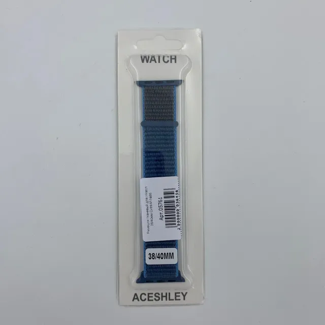 Ремешок тканевый для iWatch 38/40/41мм СИНИЙ №66, для iWatch 38, iWatch 40, iWatch 41, арт. 05761