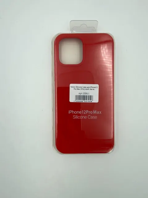Чехол Silicone Case для iPhone12 Pro Max КРАСНЫЙ (№14), для iPhone 12 Pro Max, арт. 05911