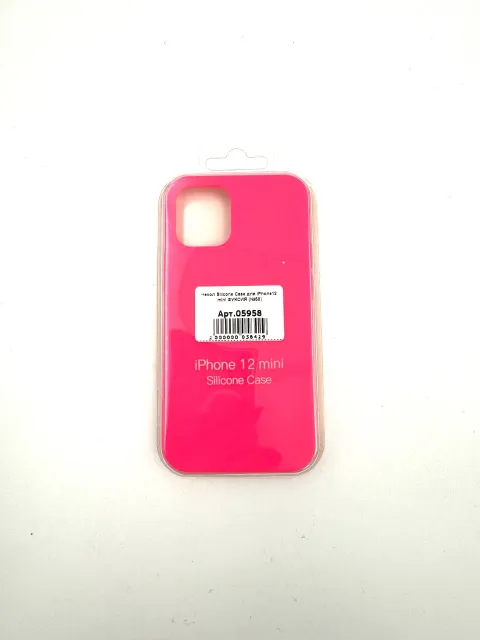 Чехол Silicone Case для iPhone12 mini ФУКСИЯ (№58), для iPhone 12 mini, арт. 05958