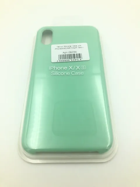 Чехол Silicone Case для iPhoneX/XS МЯТНЫЙ (№51), для iPhone X, iPhone Xs, арт. 06056
