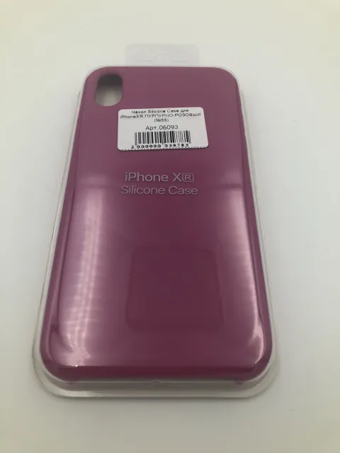 Чехол Silicone Case для iPhoneXR ПУРПУРНО-РОЗОВЫЙ (№55), для iPhone Xr, арт. 06093