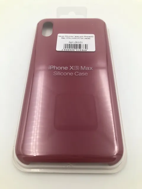 Чехол Silicone Case для iPhoneXS Max КРАСНАЯ РОЗА (№36), для iPhone Xs Max, арт. 06101