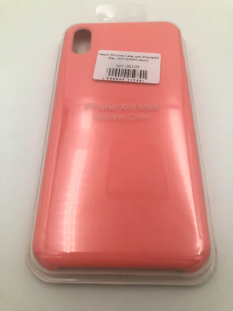 Чехол Silicone Case для iPhoneXS Max НЕКТАРИН (№42), для iPhone Xs Max, арт. 06104