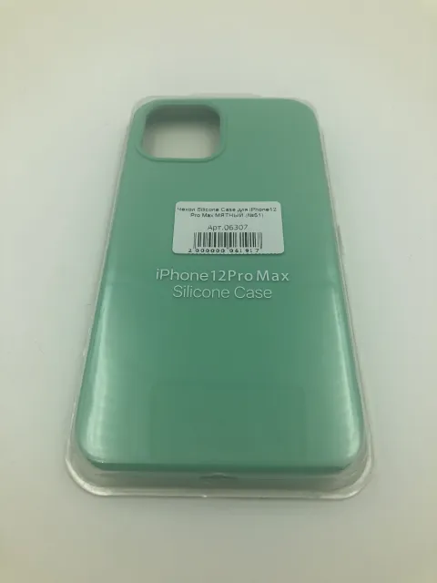 Чехол Silicone Case для iPhone12 Pro Max МЯТНЫЙ (№51), для iPhone 12 Pro Max, арт. 06307