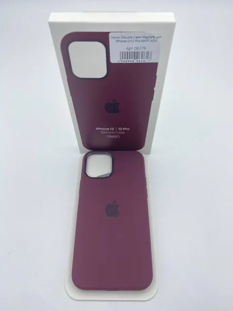 Чехол Silicone Case MagSafe для iPhone12/12 Pro МАРСАЛА, для iPhone 12, iPhone 12 Pro, арт. 06378