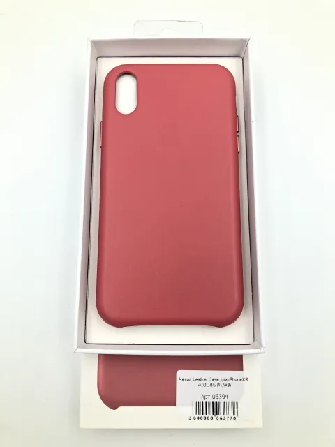 Чехол Leather Case для iPhoneXR РОЗОВЫЙ (№6), для iPhone Xr, арт. 06394
