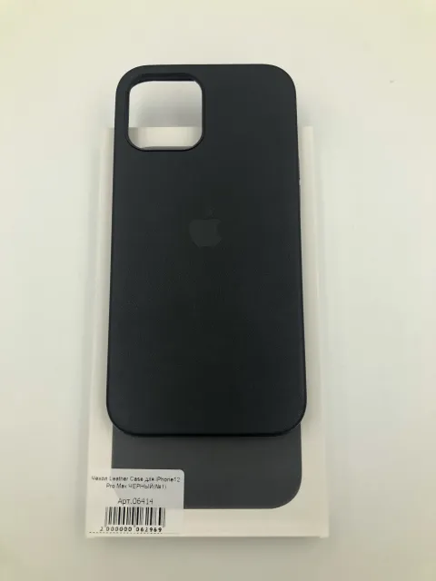 Чехол Leather Case MagSafe с анимацией для iPhone12 Pro Max ЧЕРНЫЙ (№4), для iPhone 12 Pro Max, арт. 06414