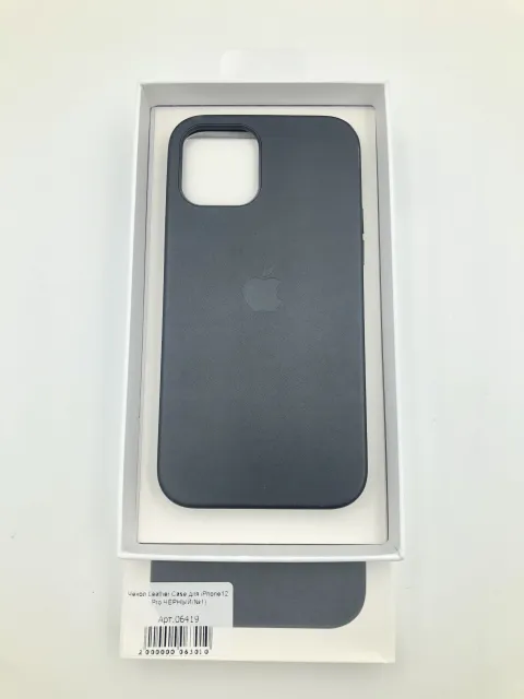 Чехол Leather Case MagSafe с анимацией для iPhone12/12 Pro ЧЕРНЫЙ (№4), для iPhone 12 Pro, iPhone 12, арт. 06419