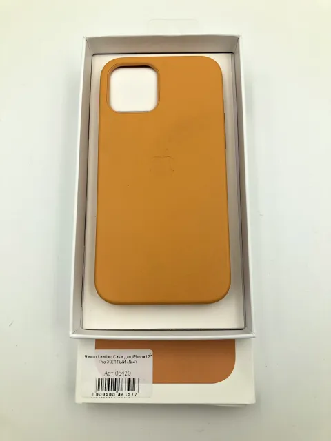 Чехол Leather Case MagSafe с анимацией для iPhone12/12 Pro ЖЕЛТЫЙ (№2), для iPhone 12 Pro, iPhone 12, арт. 06420