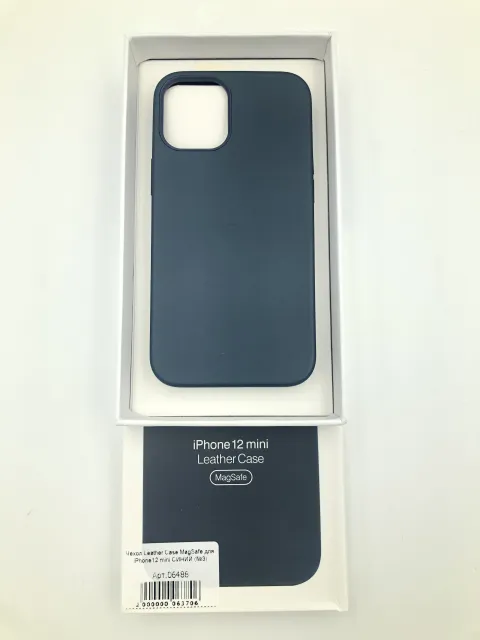 Чехол Leather Case MagSafe с анимацией для iPhone12 mini СИНИЙ (№6), для iPhone 12 mini, арт. 06488