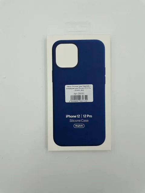 Чехол Silicone Case MagSafe с анимацией для iPhone12/12 Pro ТЕМНО-СИНИЙ (№4), для iPhone 12, iPhone 12 Pro, арт. 06693