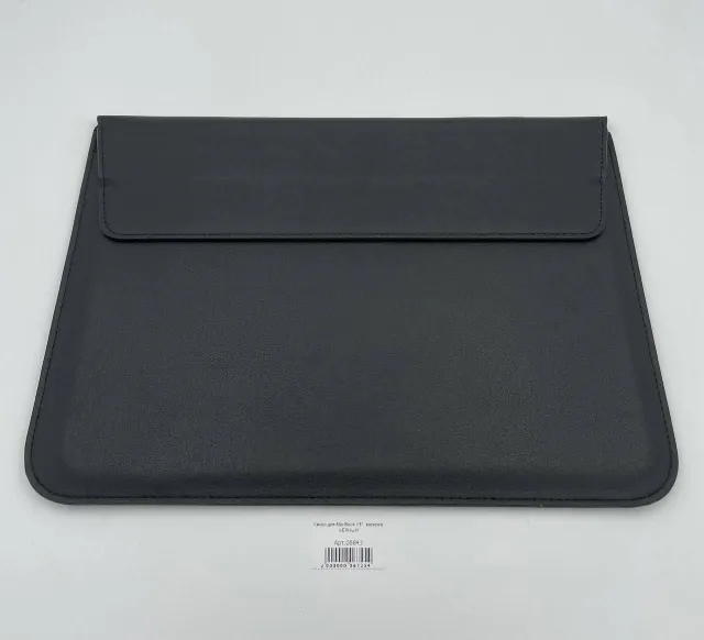 Чехол для MacBook 13", экокожа ЧЕРНЫЙ, для MacBook Air 13", арт. 06843