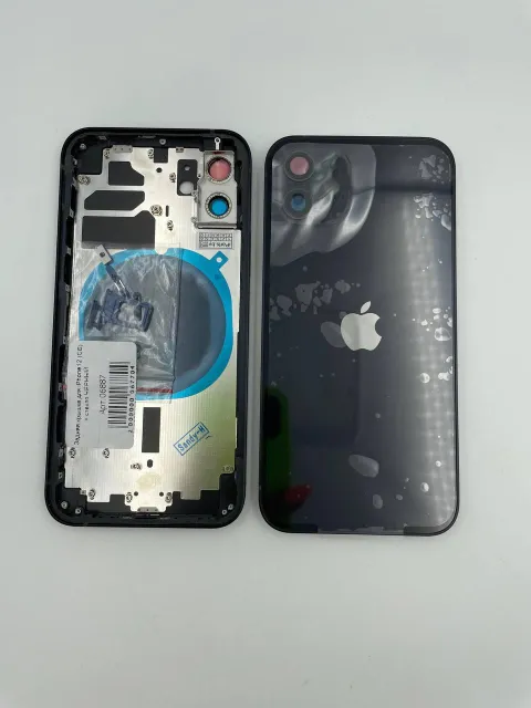 Задняя крышка для iPhone12 + стекло ЧЕРНЫЙ (СЕ) - ПРЕМИУМ, для iPhone 12, арт. 06887