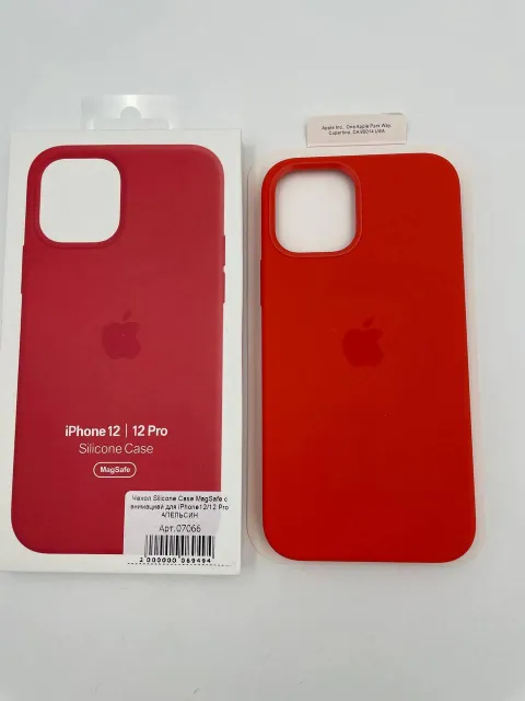 Чехол Silicone Case MagSafe с анимацией для iPhone12/12 Pro АПЕЛЬСИН (№8), для iPhone 12, iPhone 12 Pro, арт. 07066