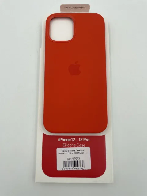 Чехол Silicone Case для iPhone12/12 Pro АПЕЛЬСИН (№13) 1:1, для iPhone 12, iPhone 12 Pro, арт. 07073