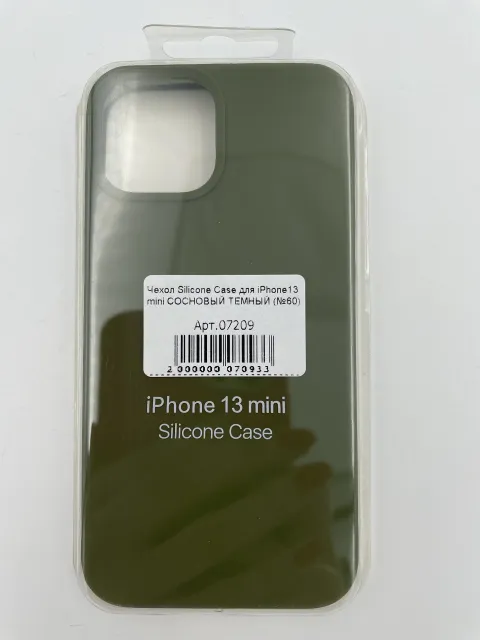 Чехол Silicone Case для iPhone13 mini СОСНОВЫЙ ТЕМНЫЙ (№60), для iPhone 13 mini, арт. 07209