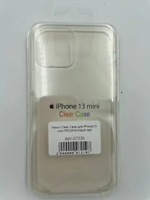 Чехол Clear Case для iPhone13 mini ПРОЗРАЧНЫЙ №6, для iPhone 13 mini, арт. 07336