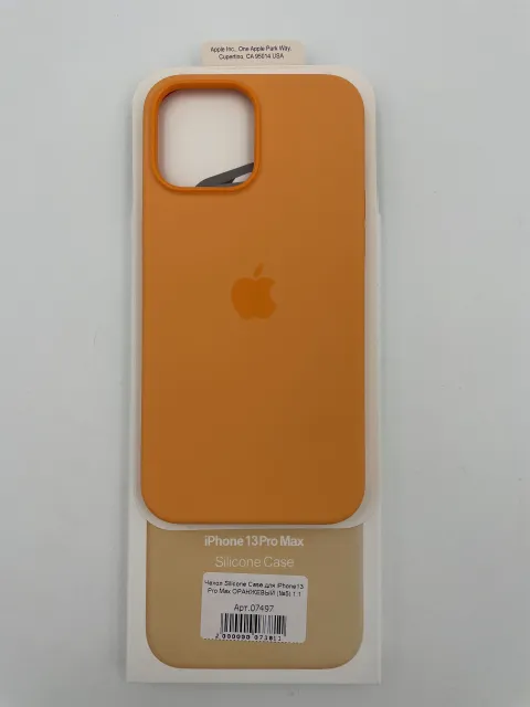 Чехол Silicone Case для iPhone13 Pro Max ОРАНЖЕВЫЙ (№5) 1:1, для iPhone 13 Pro Max, арт. 07497