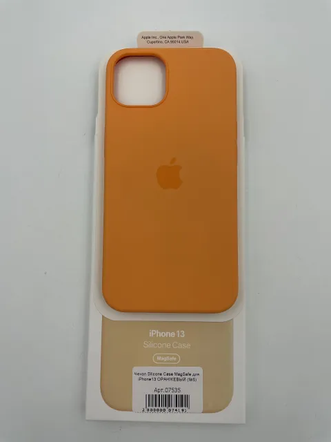 Чехол Silicone Case MagSafe для iPhone13 ОРАНЖЕВЫЙ, для iPhone 13, арт. 07535