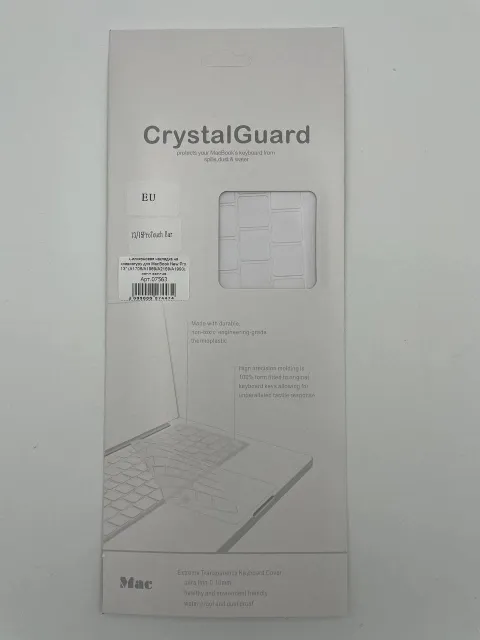 Силикон.накладка на клавиатуру для MacBook New Pro 13" (А1706/A1989/A2159/A1990), евро версия, арт. 07563