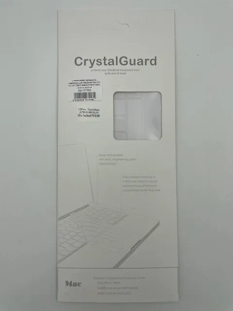 Силикон.накладка на клавиатуру для MacBook New Pro 13" (А1706/A1989/A2159/A1990), америк.версия, арт. 07564
