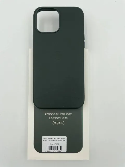 Чехол Leather Case MagSafe с анимацией для iPhone13 Pro Max ЗЕЛЕНЫЙ (№4), для iPhone 13 Pro Max, арт. 07574