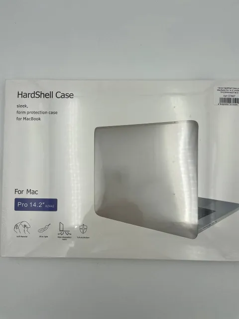 Чехол HardShell Case для MacBook Pro 14.2" (A2442) ПРОЗРАЧНЫЙ №1, для MacBook Pro 14.2", арт. 07667