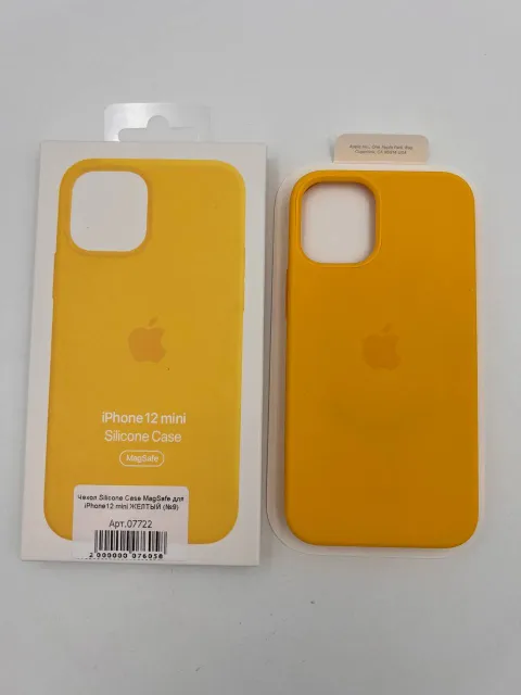 Чехол Silicone Case MagSafe для iPhone12 mini ЖЕЛТЫЙ, для iPhone 12 mini, арт. 07722