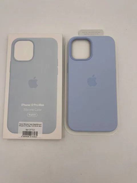 Чехол Silicone Case MagSafe для iPhone12 Pro Max ГОЛУБОЙ, для iPhone 12 Pro Max, арт. 07723