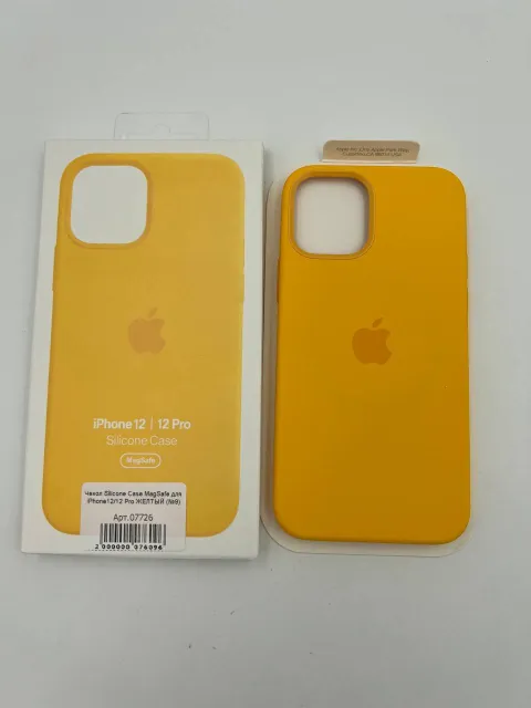 Чехол Silicone Case MagSafe для iPhone12/12 Pro ЖЕЛТЫЙ, для iPhone 12, iPhone 12 Pro, арт. 07726