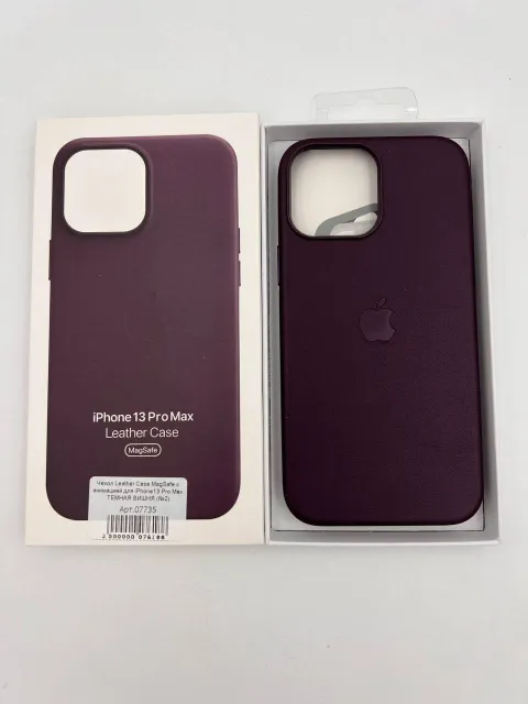 Чехол Leather Case MagSafe с анимацией для iPhone13 Pro Max ТЕМНАЯ ВИШНЯ (№2), для iPhone 13 Pro Max, арт. 07735