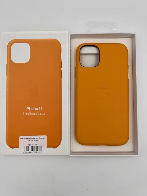 Чехол Leather Case MagSafe для iPhone11 ЖЕЛТЫЙ (№4), для iPhone 11, арт. 07737