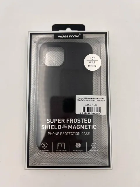 Чехол Nillkin super frosted shield MagSafe для iPhone13 ЧЕРНЫЙ, для iPhone 13, арт. 07778