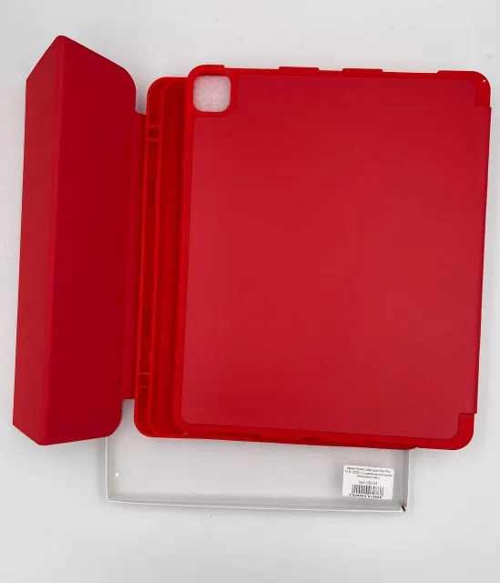 Чехол Smart Case для iPad Pro 12.9" 2020 + отделение для ручки КРАСНЫЙ (№1), для iPad Pro 12.9" 2021, арт. 08104