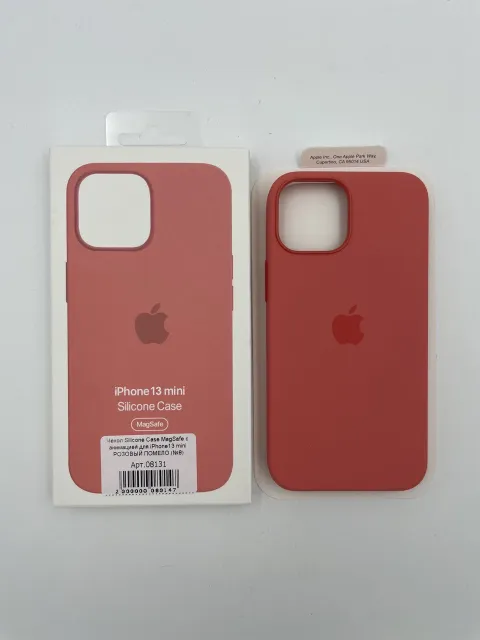 Чехол Silicone Case MagSafe с анимацией для iPhone13 mini РОЗОВЫЙ ПОМЕЛО (№8), для iPhone 13 mini, арт. 08131