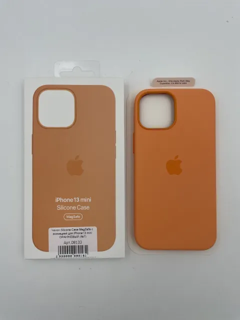 Чехол Silicone Case MagSafe с анимацией для iPhone13 mini ОРАНЖЕВЫЙ (№7), для iPhone 13 mini, арт. 08133