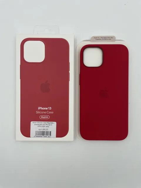 Чехол Silicone Case MagSafe с анимацией для iPhone13 КРАСНЫЙ (№4), для iPhone 13, арт. 08135