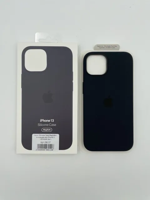 Чехол Silicone Case MagSafe с анимацией для iPhone13 ЧЕРНЫЙ (№1), для iPhone 13, арт. 08137