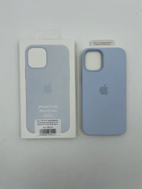 Чехол Silicone Case MagSafe с анимацией для iPhone12 mini ДЫМЧАТО-ГОЛУБОЙ (№14), для iPhone 12 mini, арт. 08139