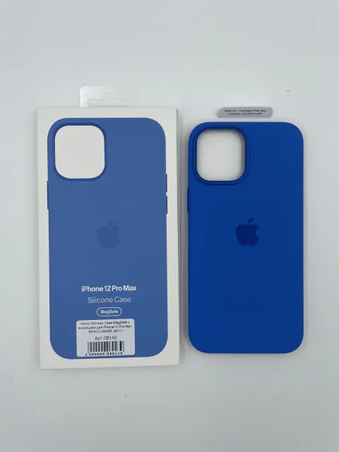 Чехол Silicone Case MagSafe с анимацией для iPhone12 Pro Max ЯРКО-СИНИЙ (№11), для iPhone 12 Pro Max, арт. 08140