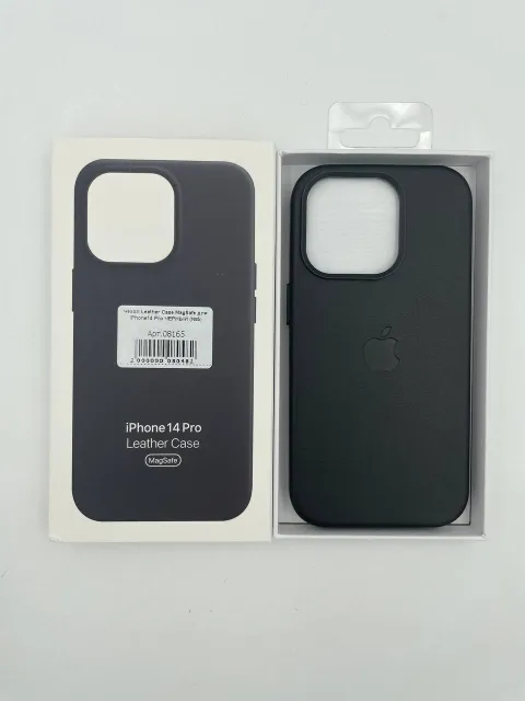 Чехол Leather Case MagSafe с анимацией для iPhone14 Pro ЧЕРНЫЙ (№5), для iPhone 14 Pro, арт. 08165